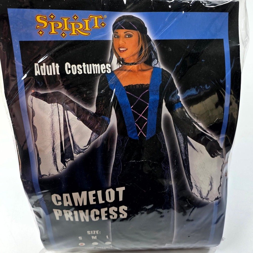 Spirit Camelot Princess Costume Small Black Purple Medieval Gothic Renaissance